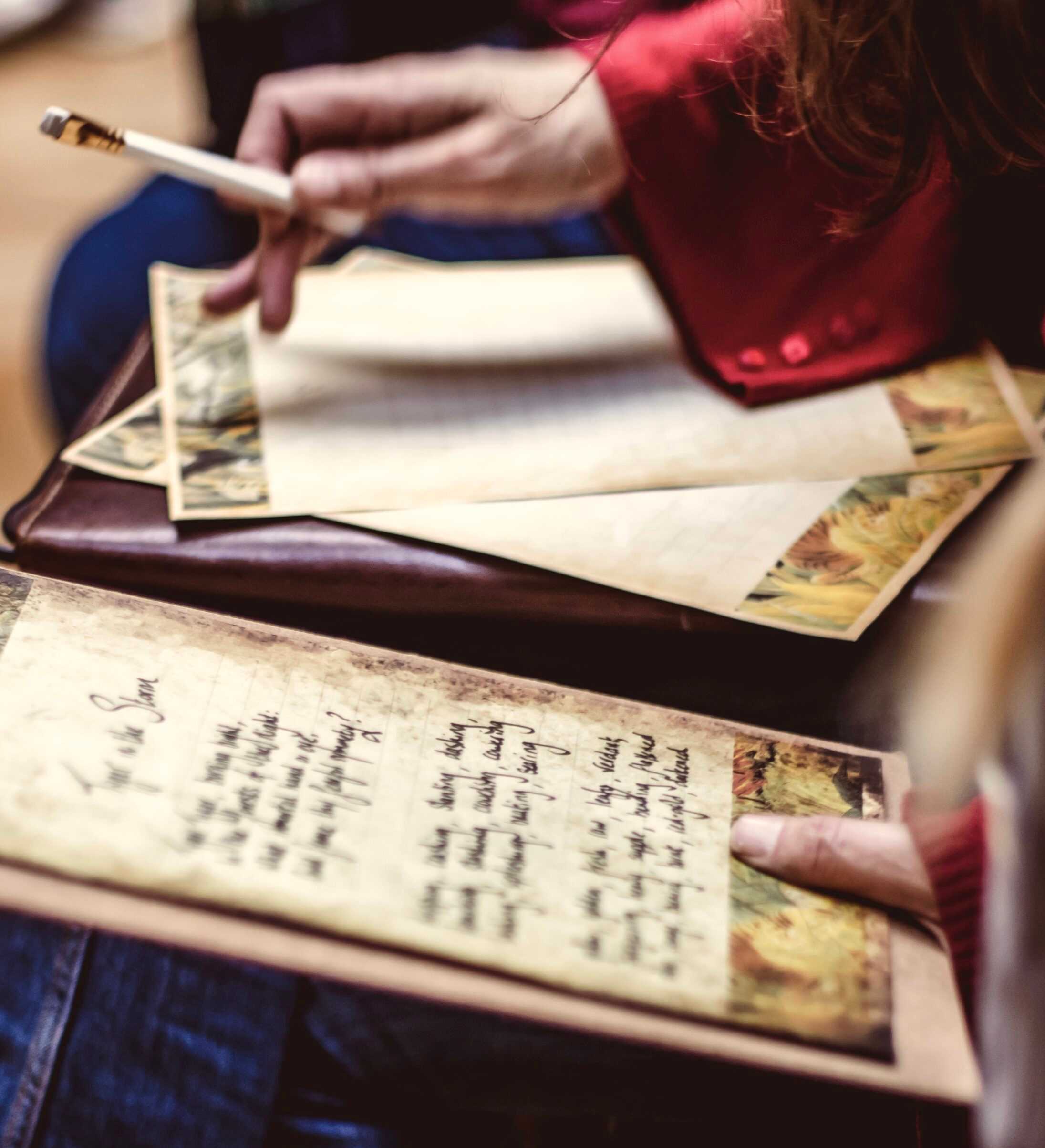 Craft a Poem on a Scroll